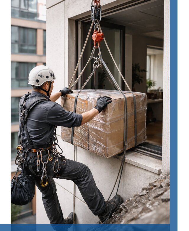 Подъем груза через окно в Кушве от 4619 р. | ВЫСОТНИК-Кшв