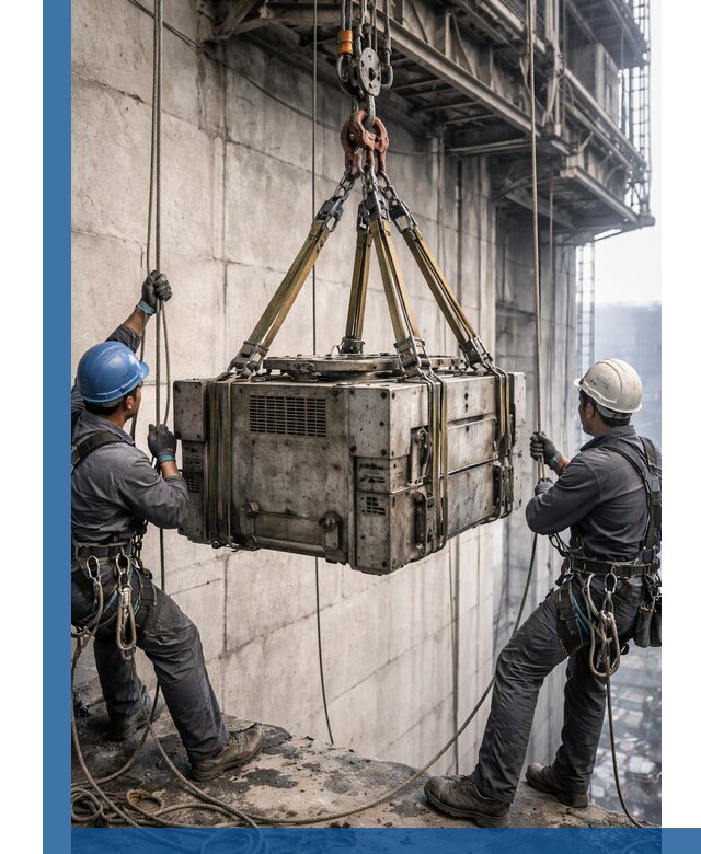 Такелажные работы на высоте, подъем и монтаж грузов в Кушве