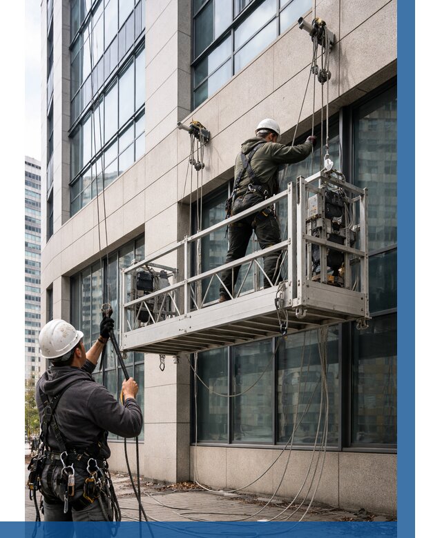 Монтаж и подъем фасадной люльки в Кушве от 12318 р. | ВЫСОТНИК-Кшв