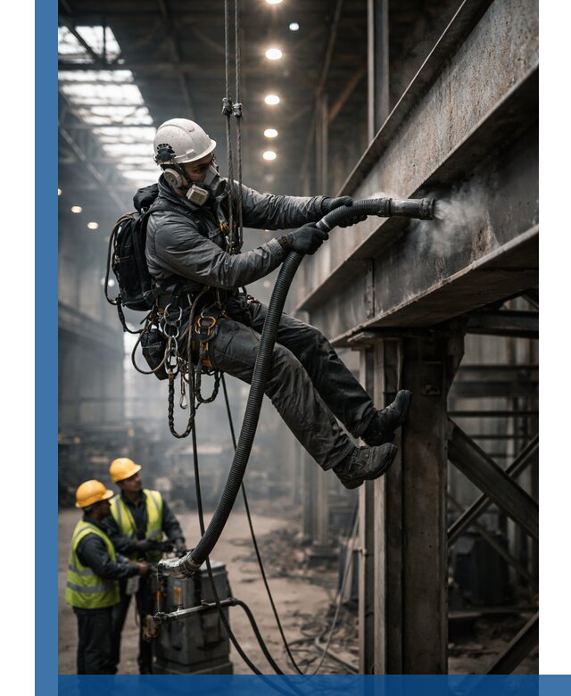 Обеспыливание конструкций в цехах промышленного производства в Кушве