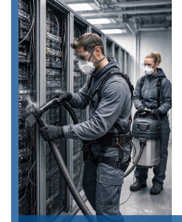 Обеспыливание серверной комнаты в Кушве, профессиональная очистка