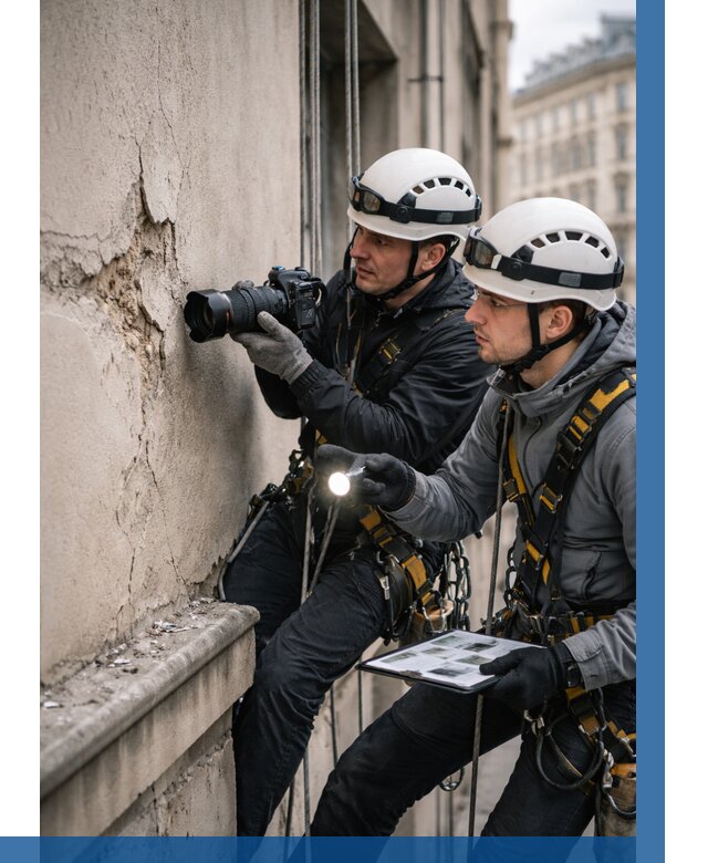 Фотофиксация дефектов фасада в Кушве от 4619 р. | ВЫСОТНИК-Кшв