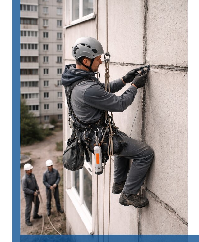 Обследование межпанельных швов и герметизация в Кушве
