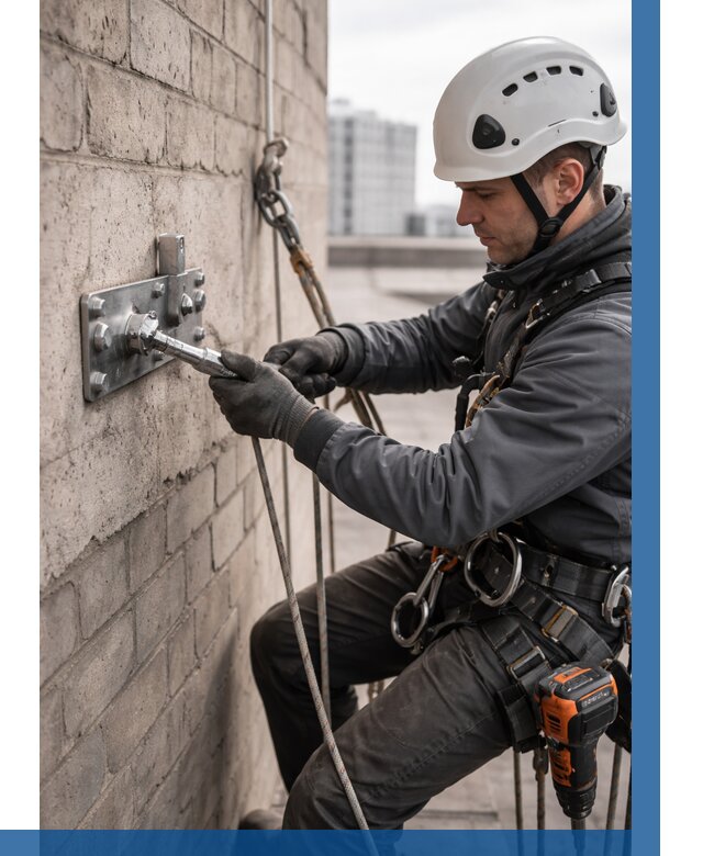 Установка анкерных точек в Кушве от 3593 р. | ВЫСОТНИК-Кшв